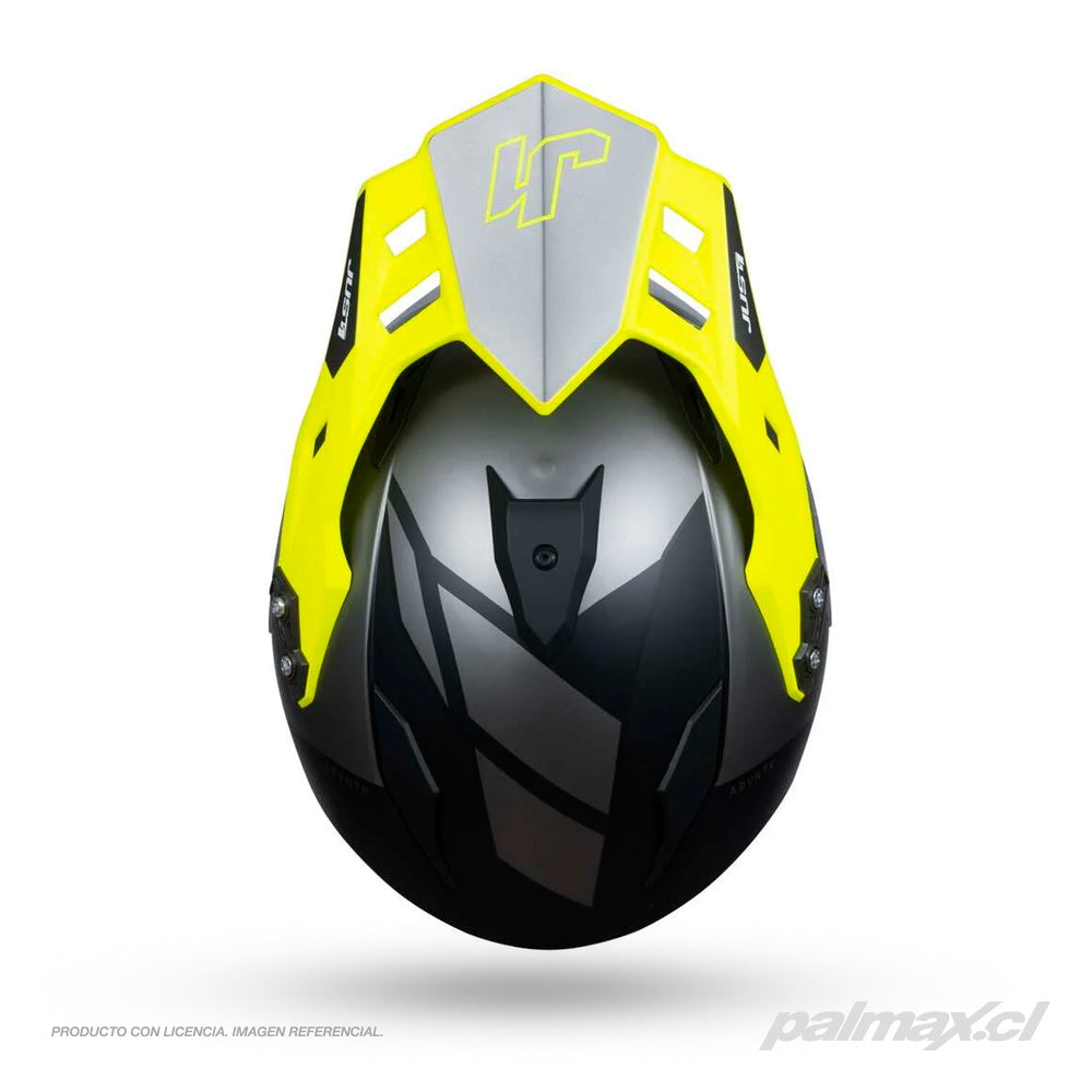 Casco multiproposito modelo J-34 Outerspace Titanium Fluo | Just 1 Racing